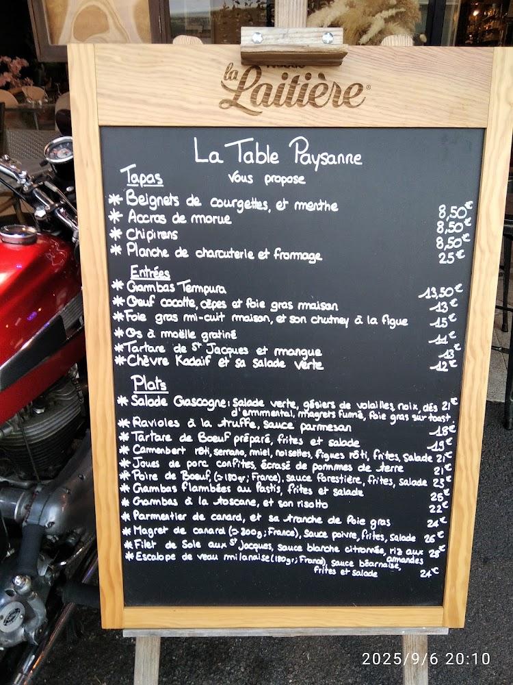 La Table Paysanne - Menu Image 3